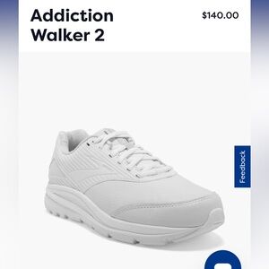 Brooks Running, Addiction Walker 2 Women's Athletic Shoes - White